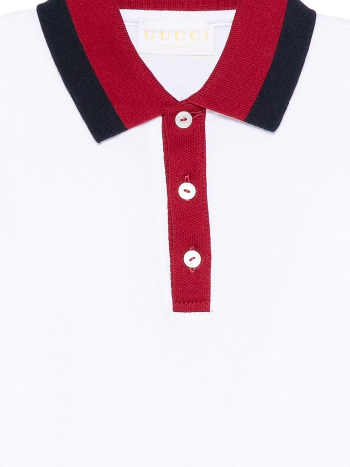 Polo bianco per bambino 832309XJHAN 9250 Gucci Kids 