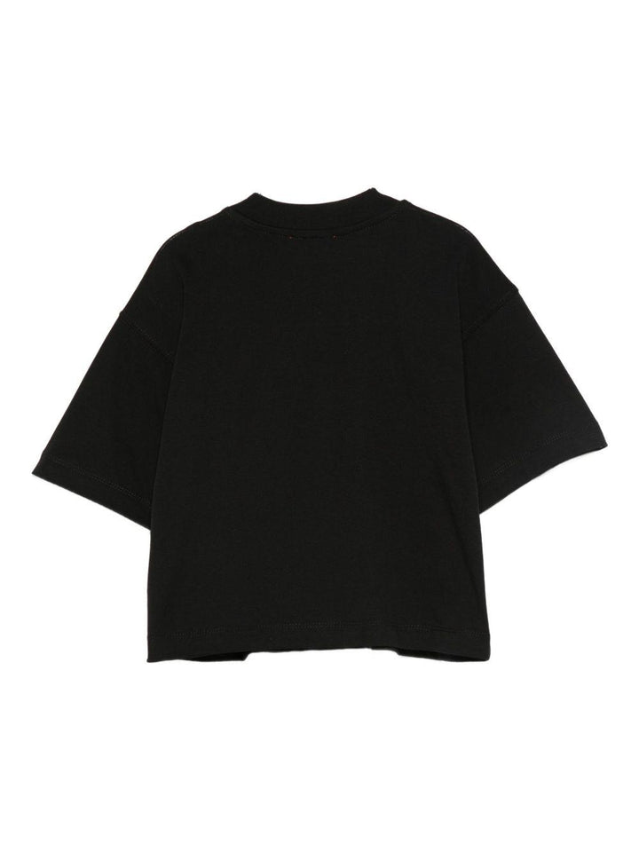 T-shirt nero per bambina J0242800YI9 K900 Diesel Kids 