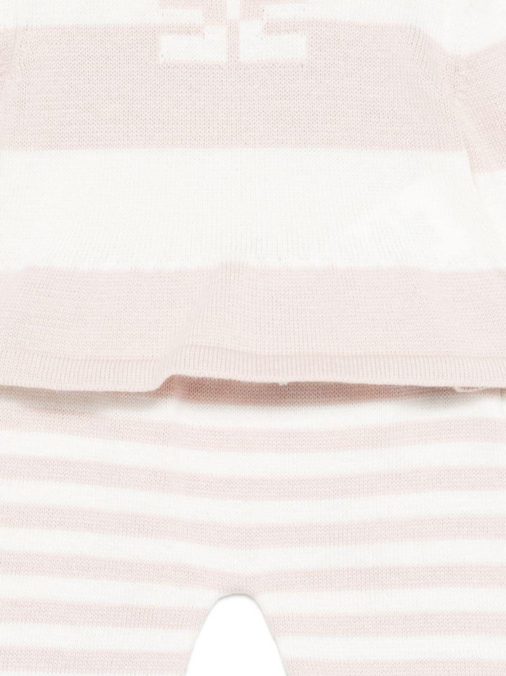 Completo bianco/beige/rosso per neonata ENCD111CFL001 D875 Elisabetta Franchi Kids 