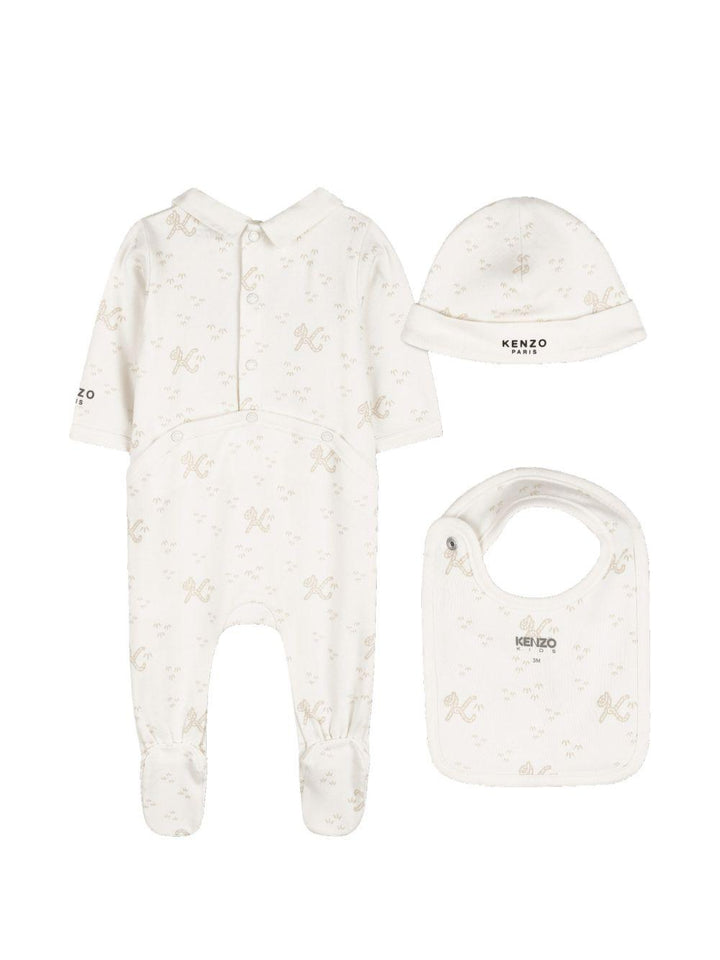 Tutina beige per neonato K61857 117 Kenzo Kids 