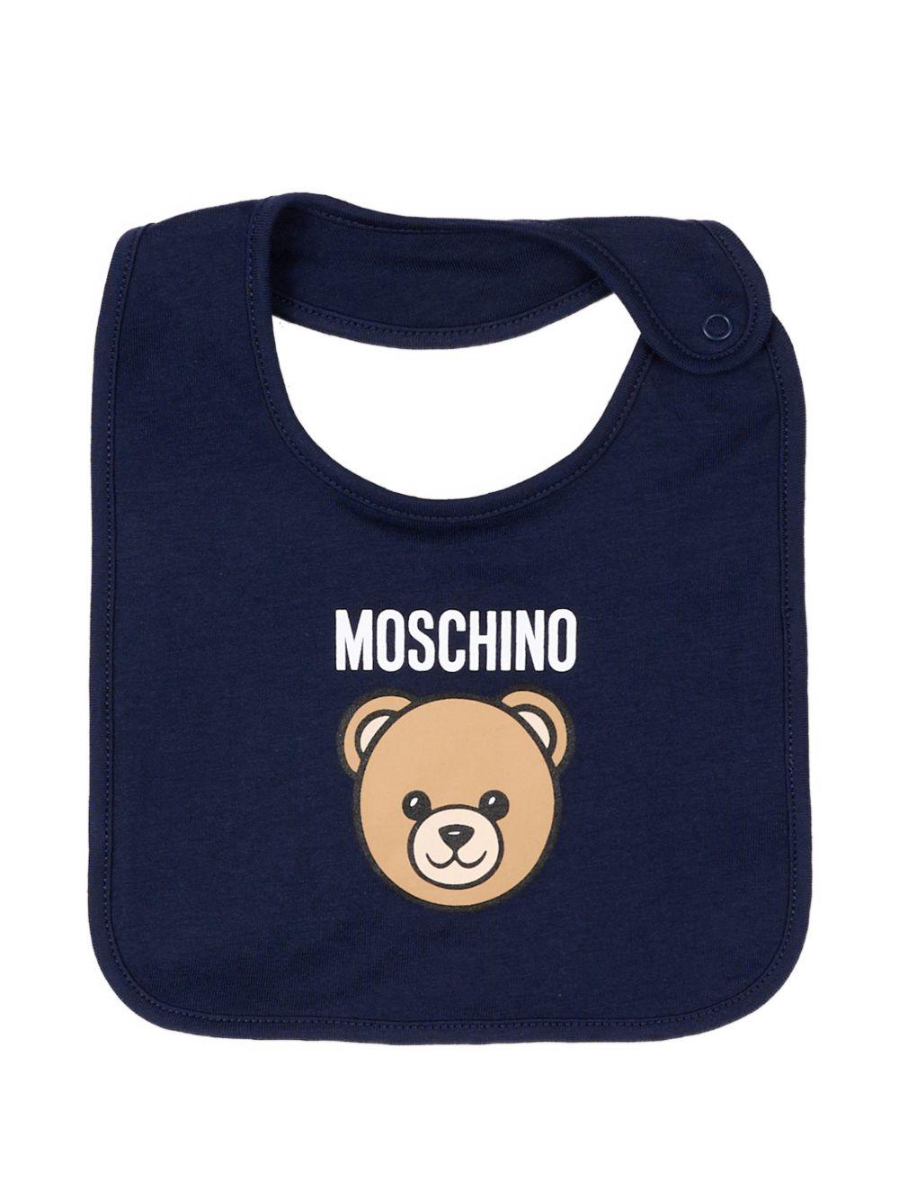 Kit tutina blu navy per neonato MUY09PLCA40 40016 Moschino Kids 