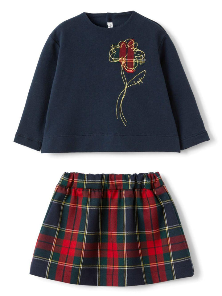 Completo blu navy per neonata