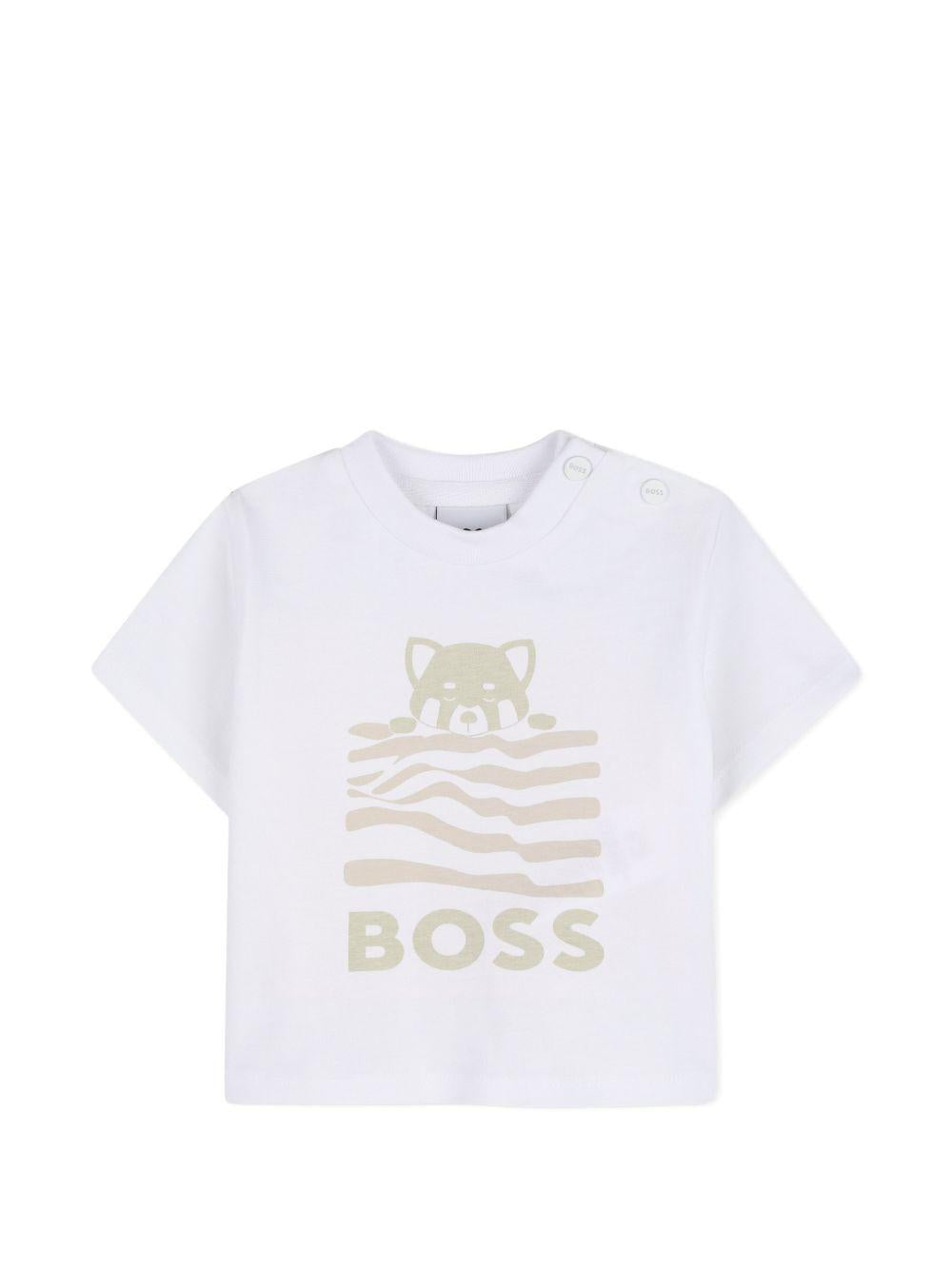 Completo bianco/beige per neonato J53050 21K Boss Kids 