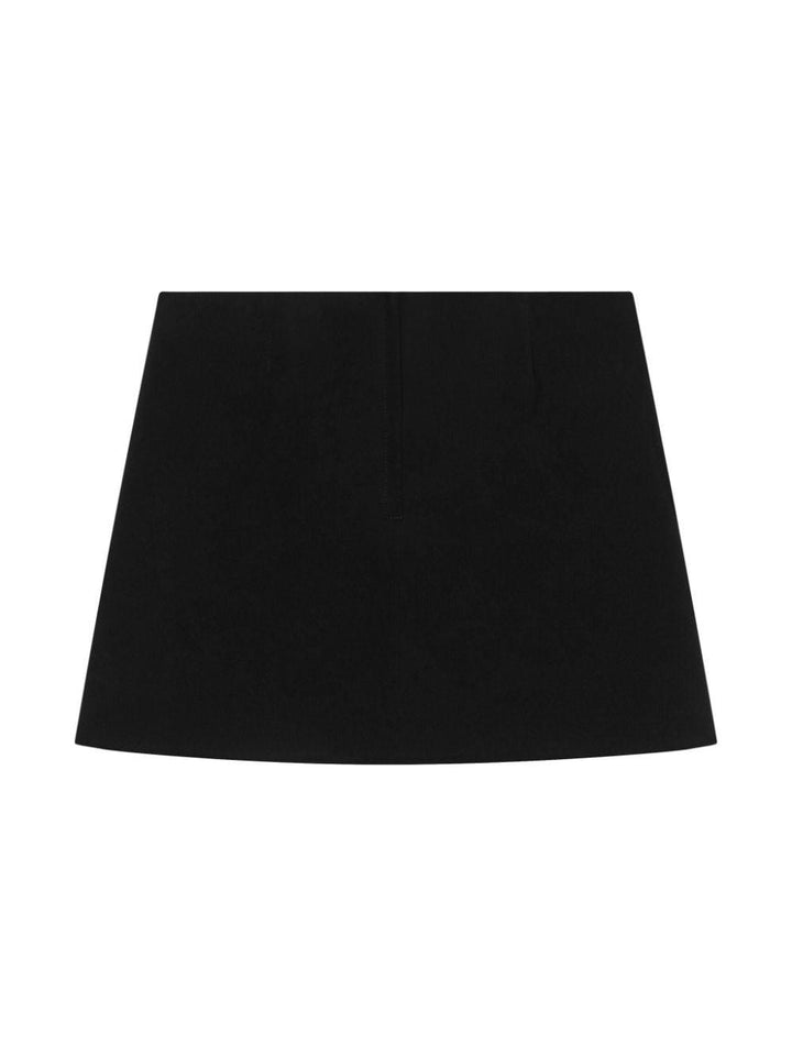 Gonna nera per bambina con logo L54I82G7K5G N0000 Dolce & Gabbana Kids 
