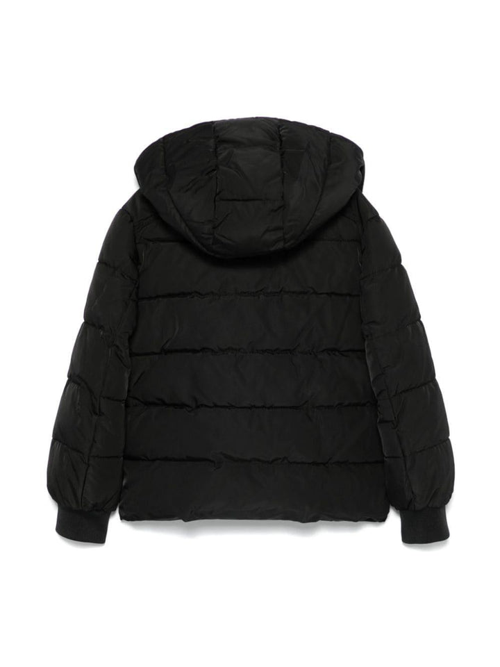 Giubbotto nero per bambino HMS049L3A82 60100 Moschino Kids 