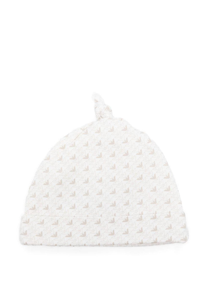 Cappello bianco per neonato EY000005AF10913 F1014 Emporio Armani Kids 