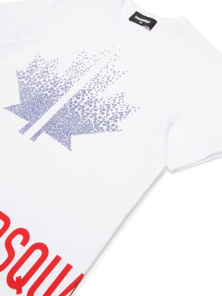 T-shirt per bambino in cotone bianca