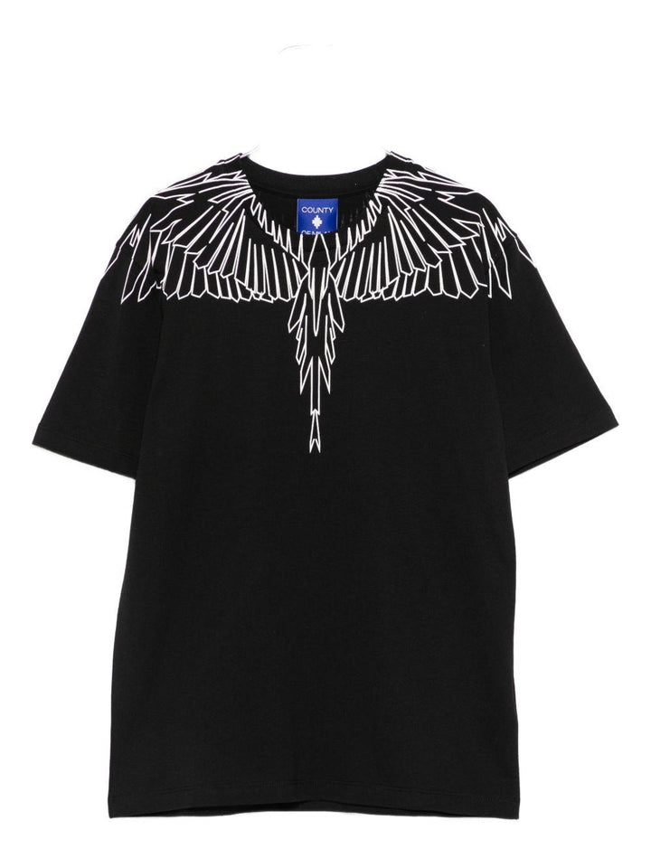 T-shirt nera per bambino F5CMJBTH073 110 Marcelo Burlon Kids 