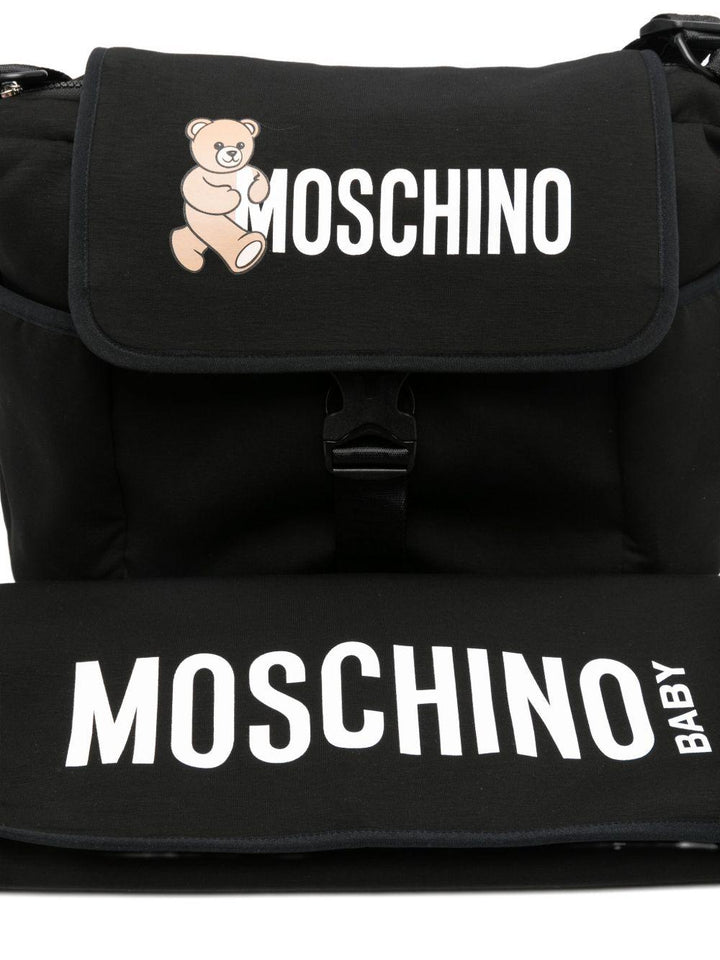 Borsa mamma nera per neonato MUX05NLDA32 60100 Moschino Kids 