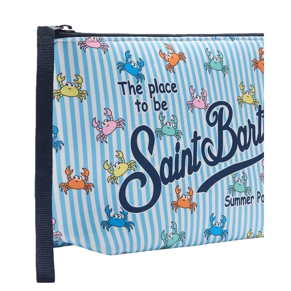 Borsa celeste/bianca per bambina ALIN001 01081L MC2 Saint Barth Kids 