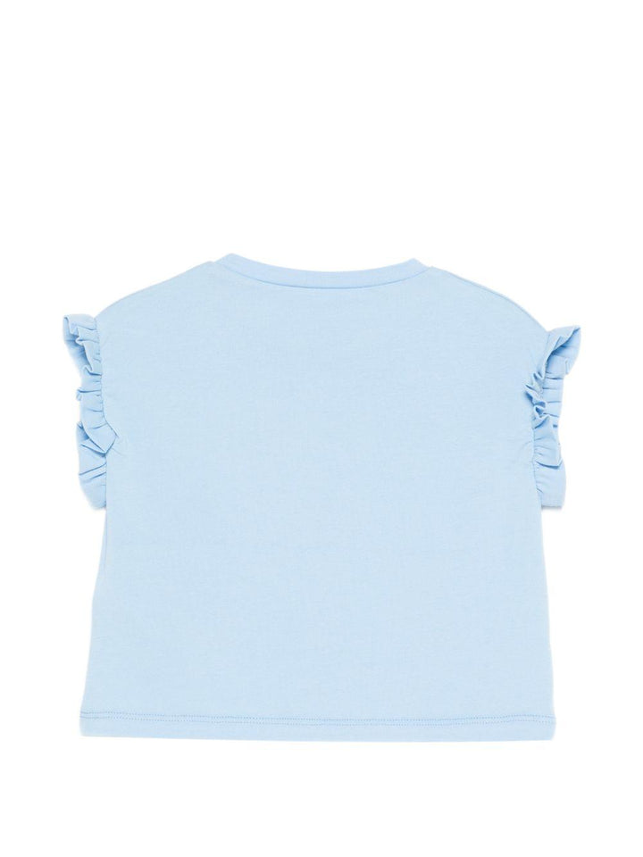 T- shirt azzurro per neonata KA6016JS003 P9341 Liu Jo 