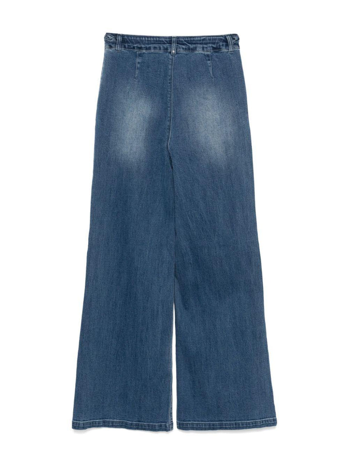 Jeans blu indaco lavato per bambina