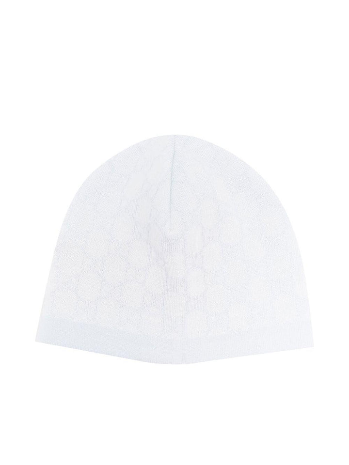 Cappello azzurro/bianco per neonato