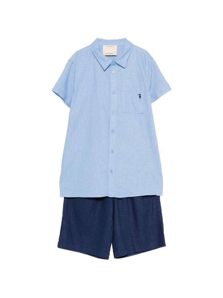 Completo blu/azzurro per bambino TBP26019CL BLU Trussardi Kids 