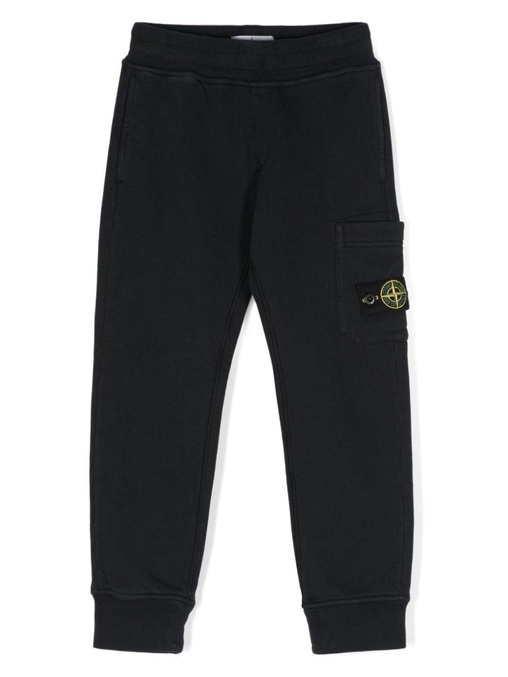 Pantalone per bambino in cotone blu navy