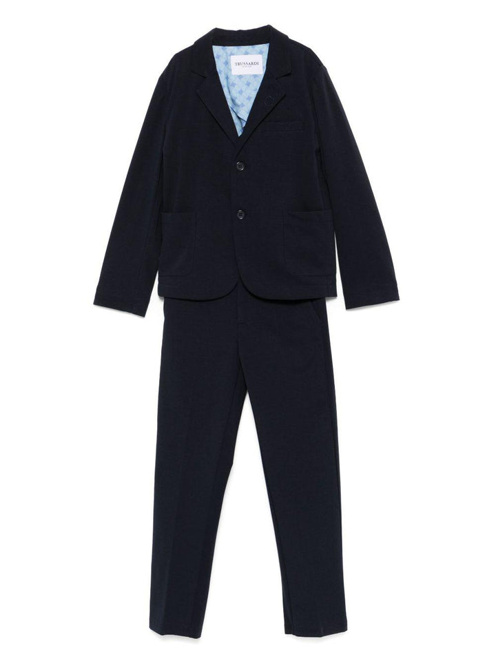 Completo elegante blu navy per bambino