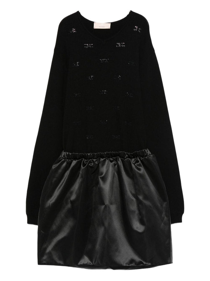 Abito nero per bambina EFAB6320NY031 N000 Elisabetta Franchi Kids 