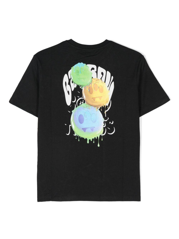 T-shirt per bambino in cotone nera