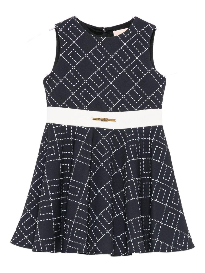 Abito nero per bambina EGAB2190GA023K D948 Elisabetta Franchi Kids 
