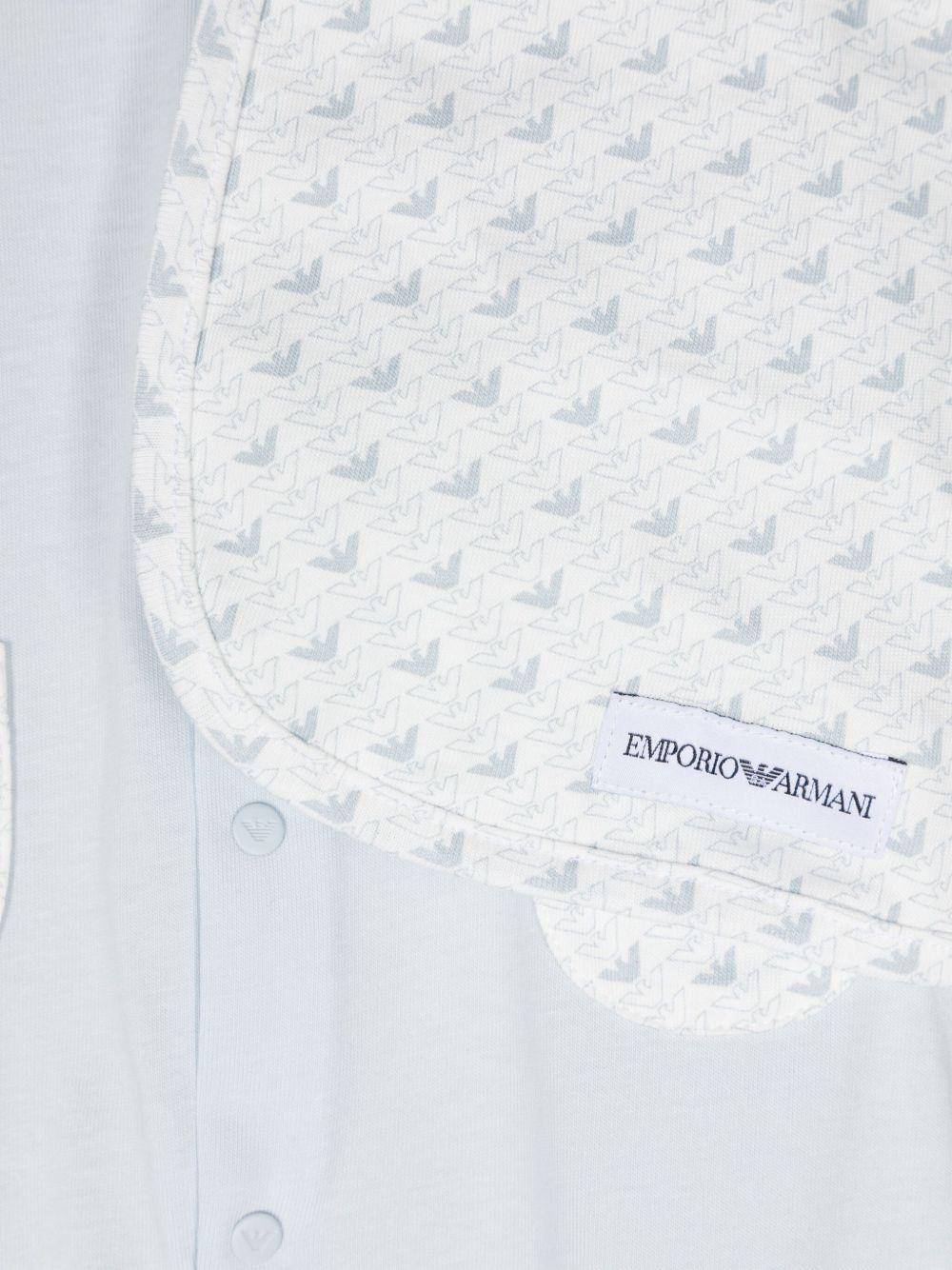 Tutina azzurra/bianca per neonato