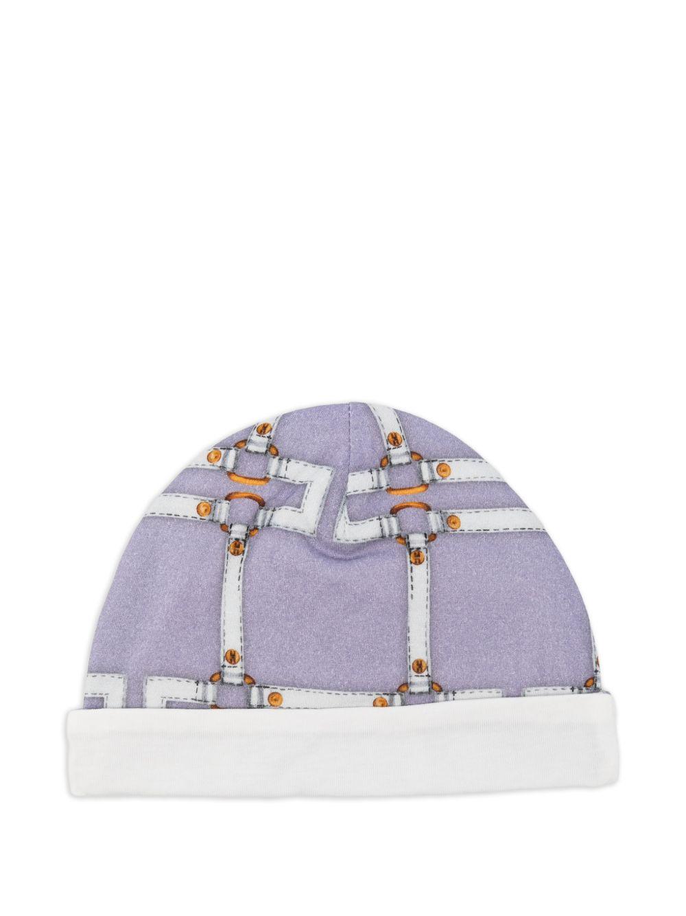 Cappello lilla per neonata ENCP0820JFE01 8125 Elisabetta Franchi Kids 
