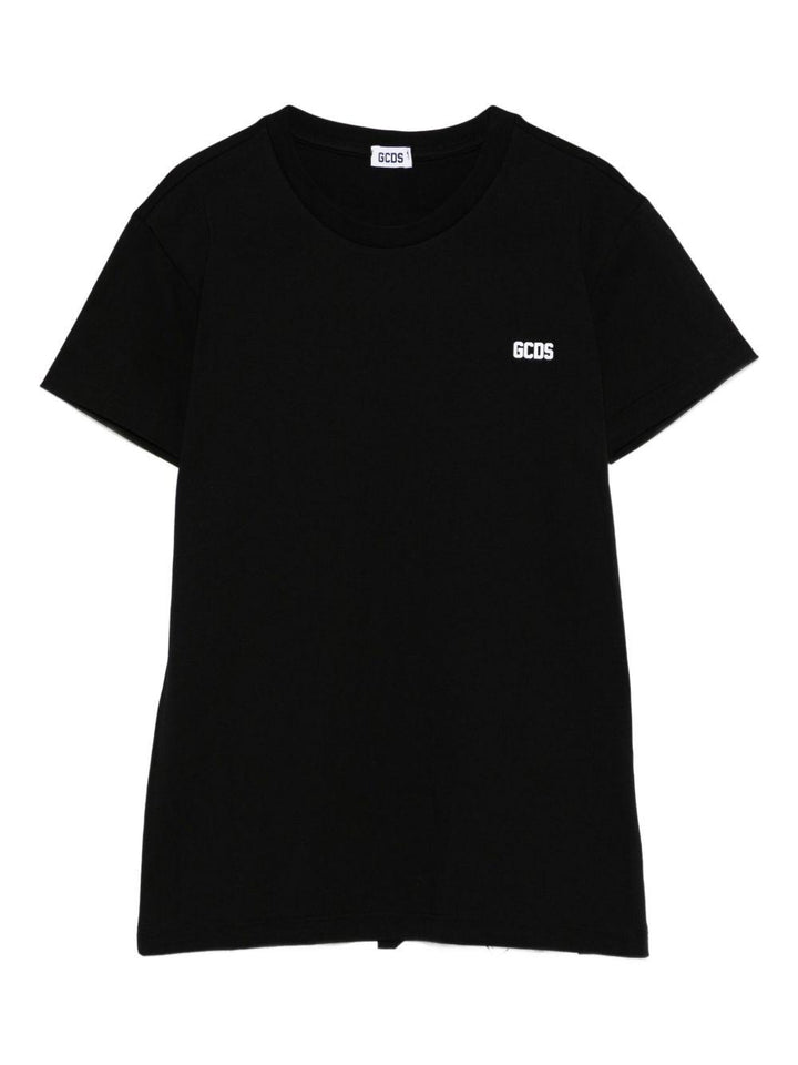 T-shirt nera per bambino B2JU2332BA3 99 Gcds Kids 