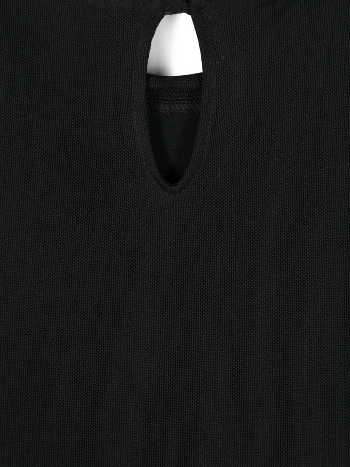 Black t-shirt for girls with logo