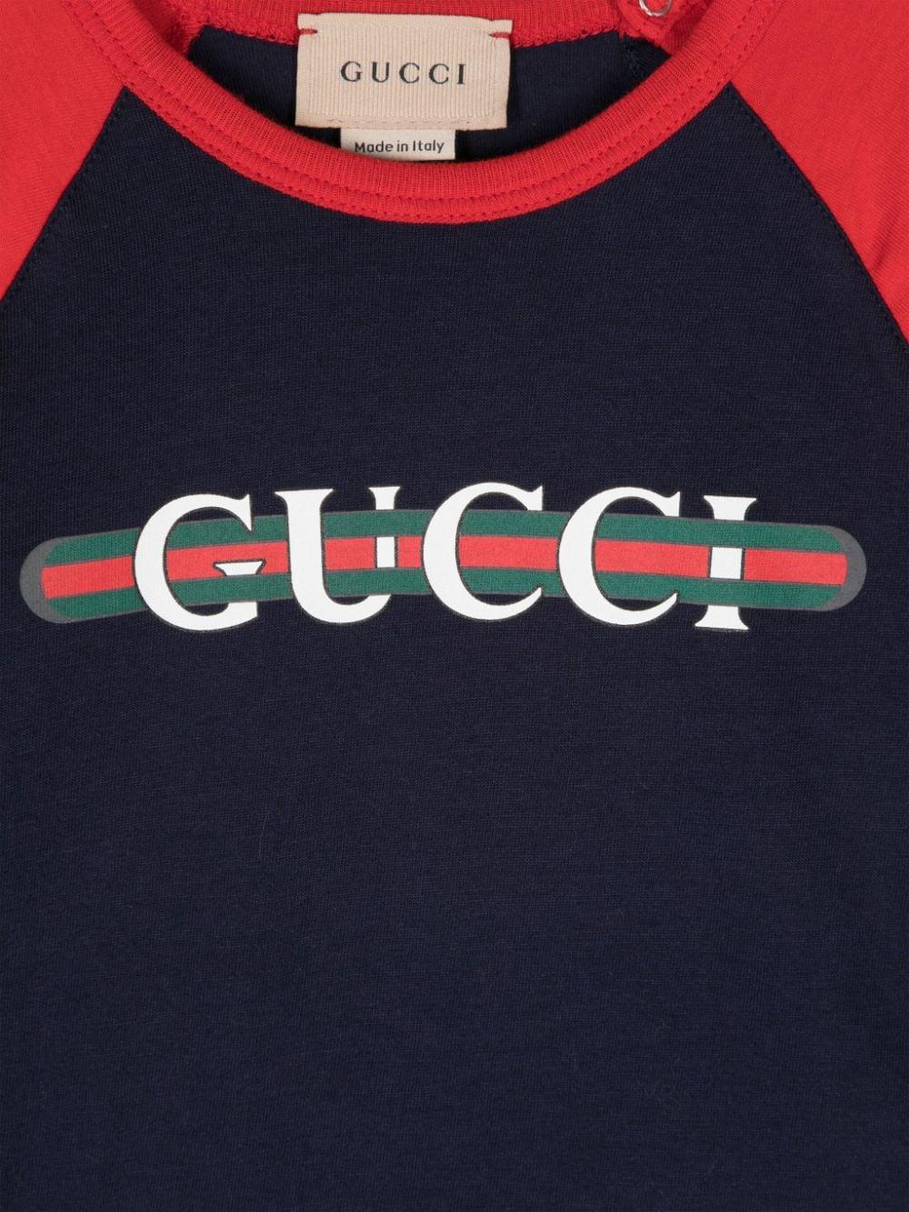 Navy/Crimson Baby T-Shirt with Logo