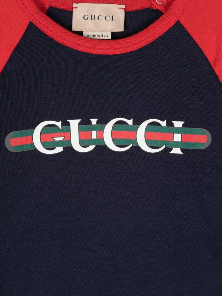 Navy/Crimson Baby T-Shirt with Logo