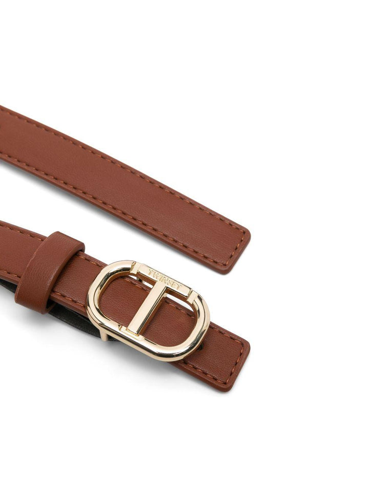 Cintura marrone cognac per bambina