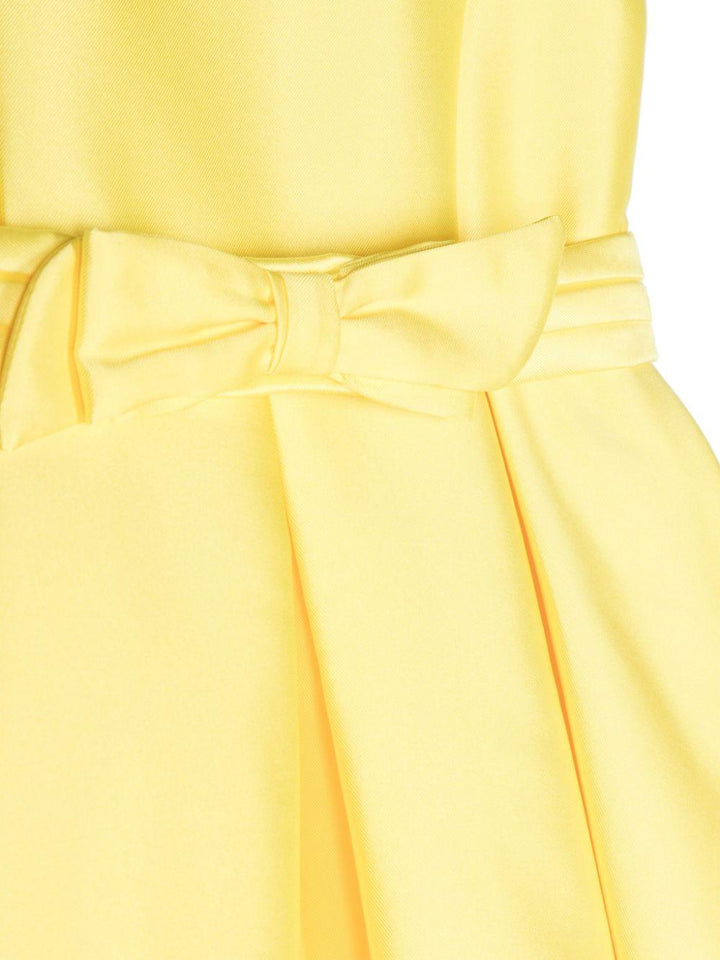 Abito giallo per bambina con fiocco 5061 043 Abel & Lula 