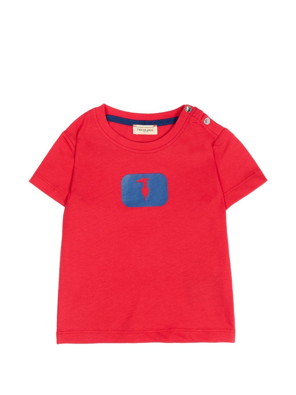 T-shirt rosso per neonato TIP26093TS RED Trussardi Kids 