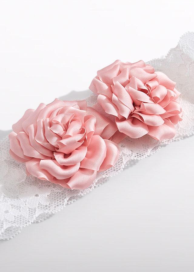 Fascia bianca/rosa per neonata 5478 057 Abel & Lula 