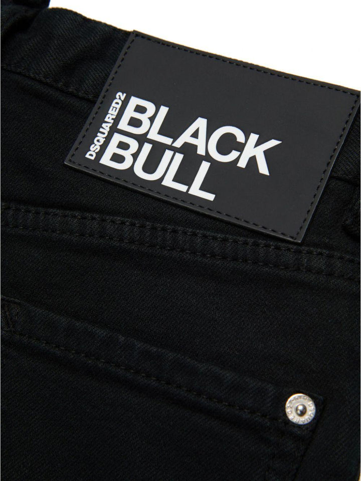 Jeans per bambino in cotone nero