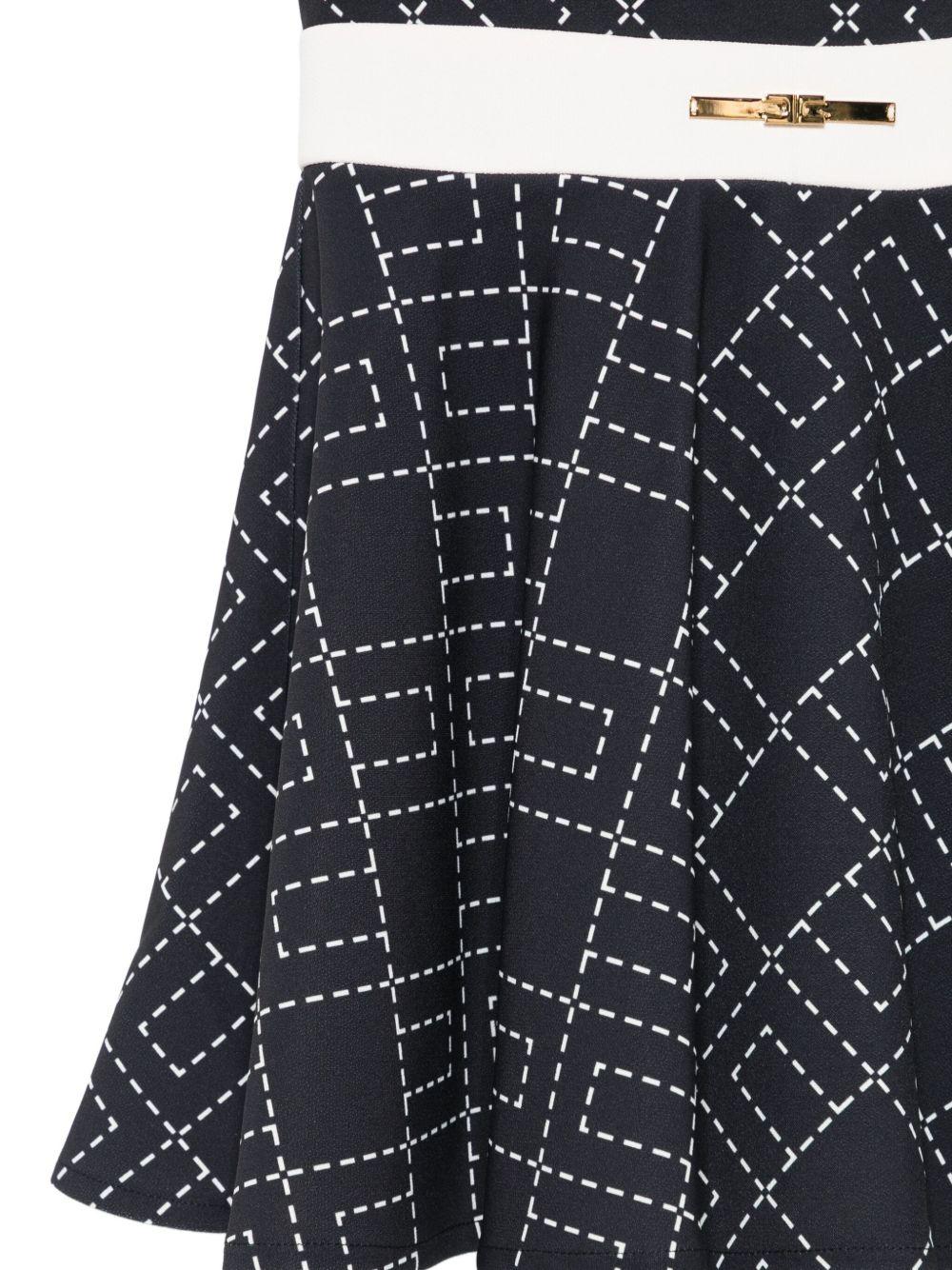 Abito nero per neonata EGAB2190GA023 D948 Elisabetta Franchi Kids 