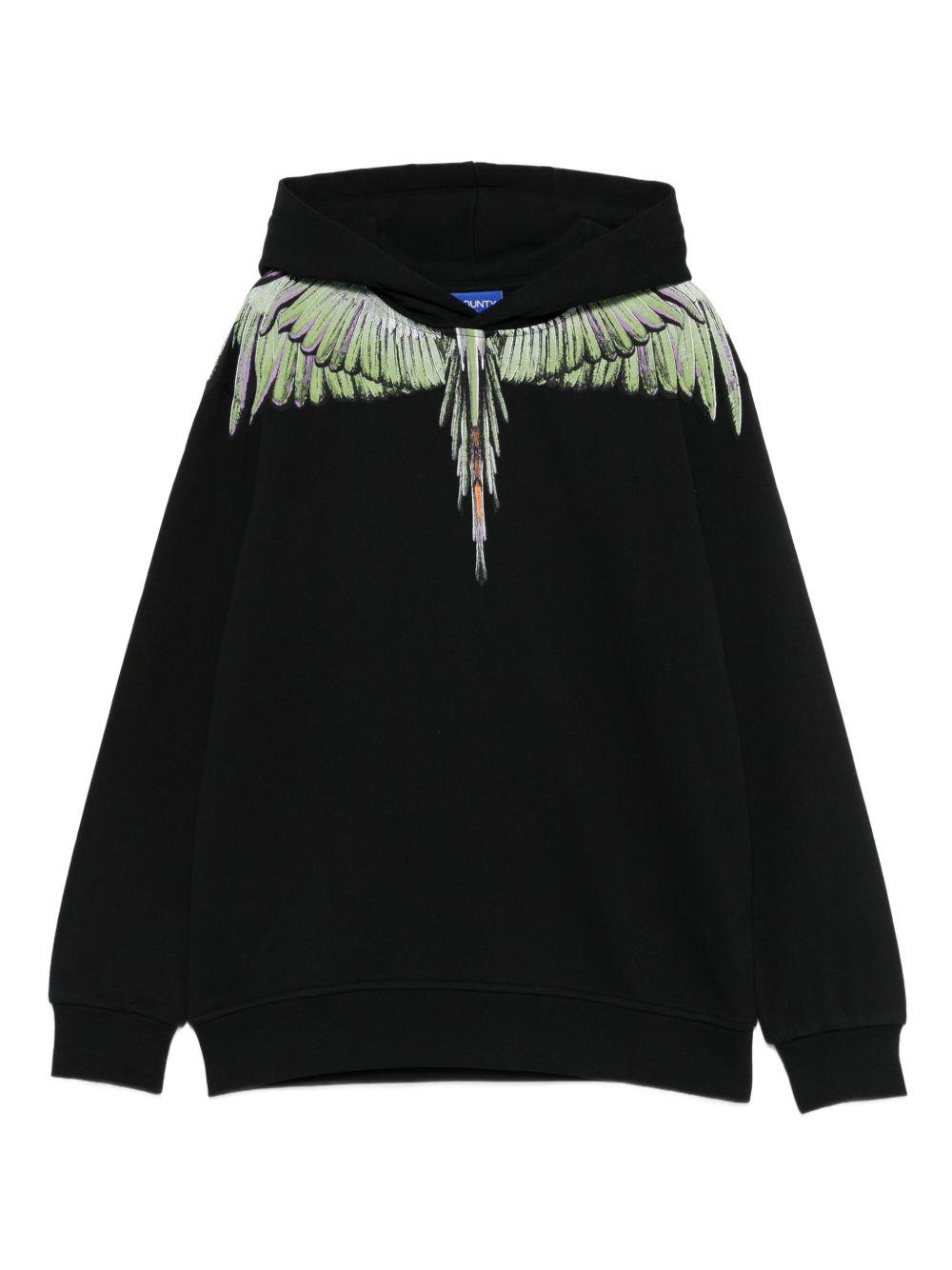 Felpa nera per bambino F5CMJBHS060 110 Marcelo Burlon Kids 