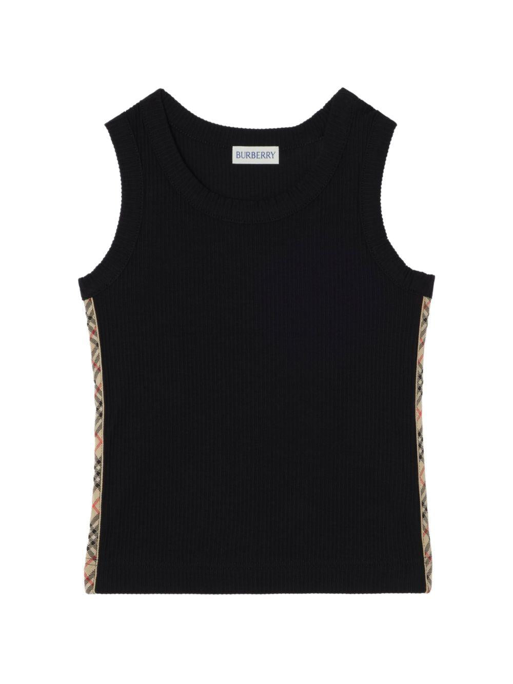 T-shirt nero per bambino 8126343 A1189 Burberry Kids 