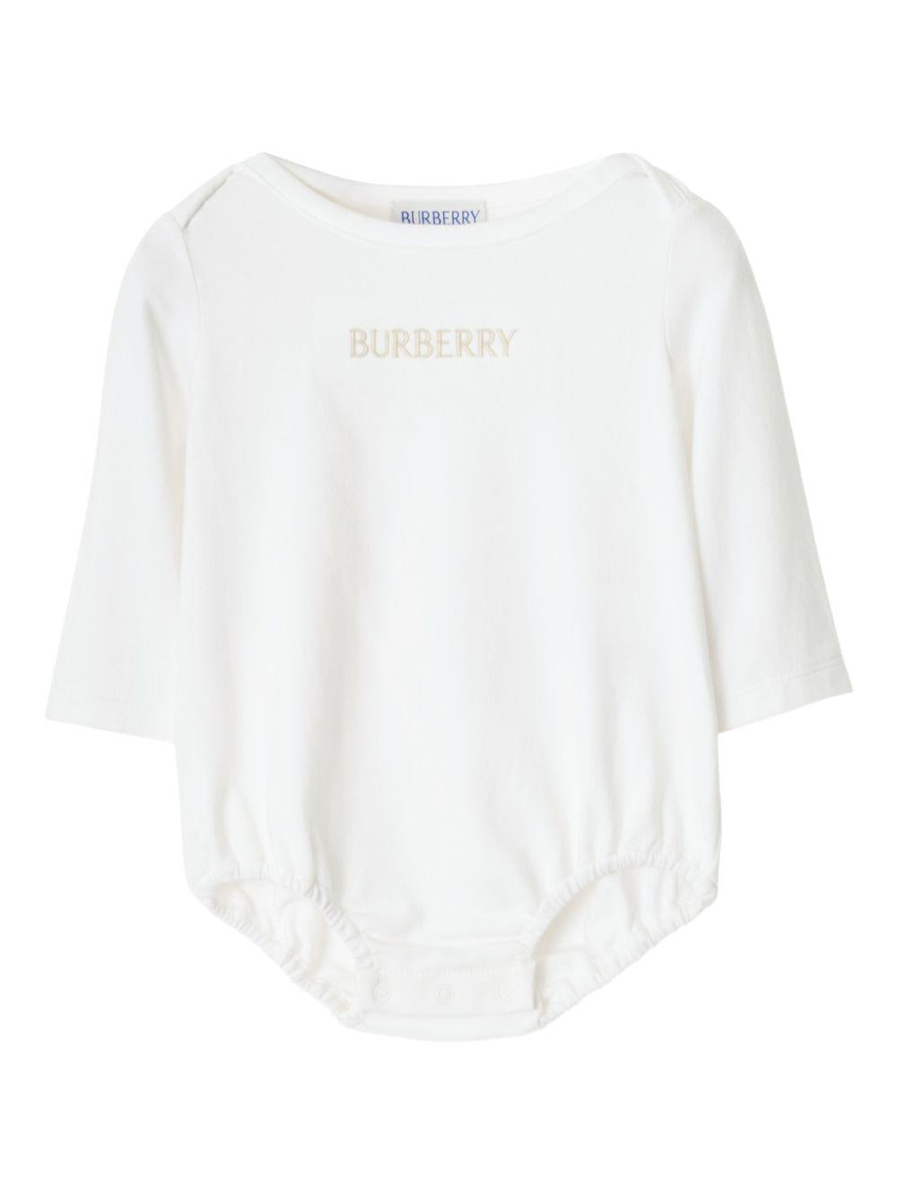 Tutina bianca per neonato 8117965 B9368 Burberry Kids 