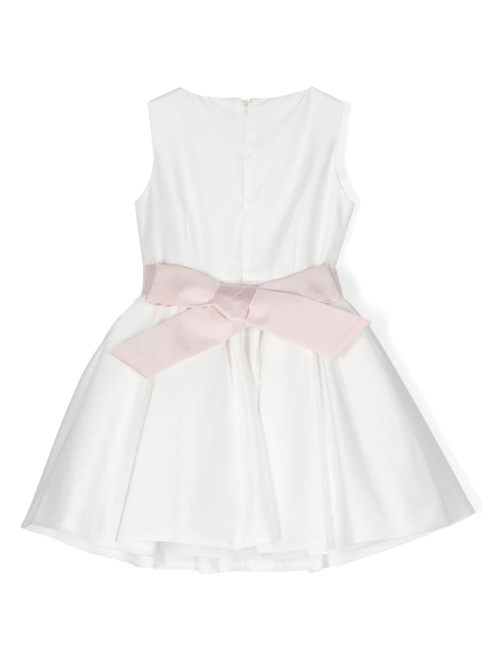 Abito bianco per bambina con fiori