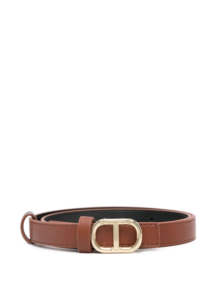 Cintura marrone cognac per bambina