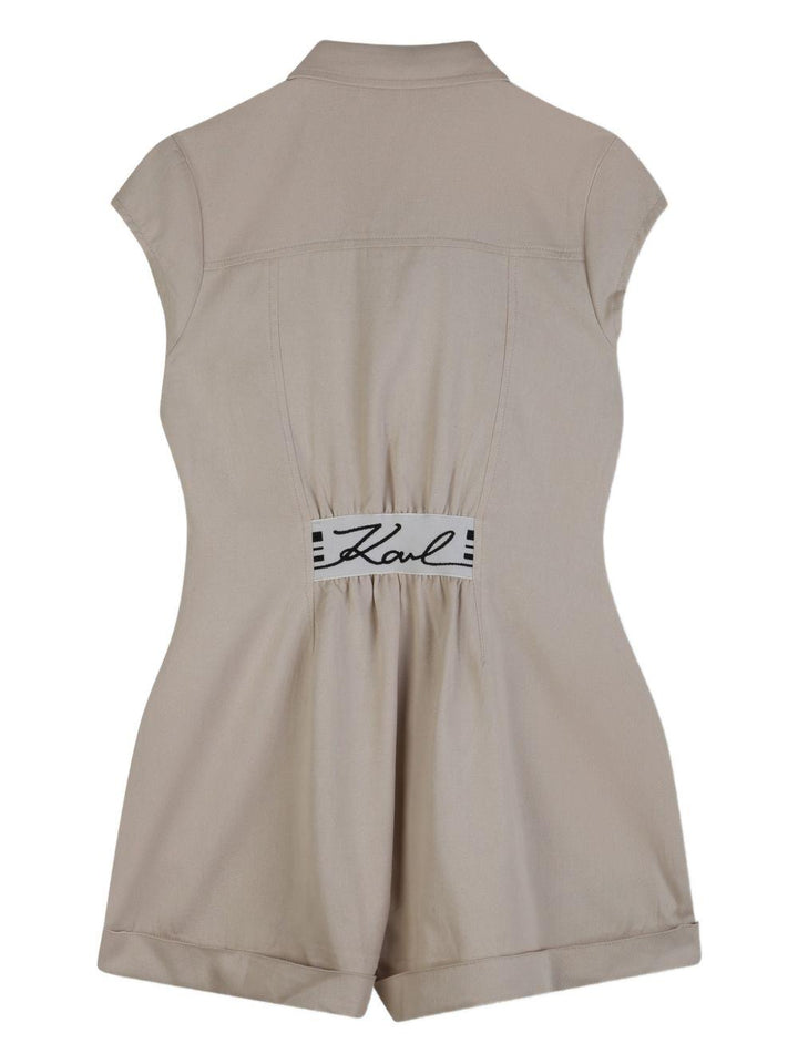 Tuta beige per bambina Z31116 192 Karl Lagerfeld Kids 