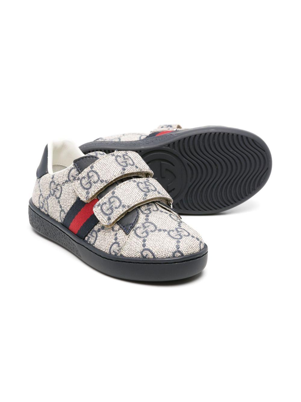 Sneakers beige/blu notte per bambino 463088FACYF 4055 Gucci Kids 