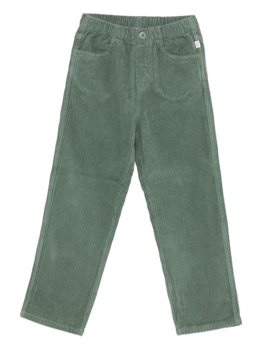 Pantalone verde per neonato A25GPL0021V6012 577 Il Gufo 