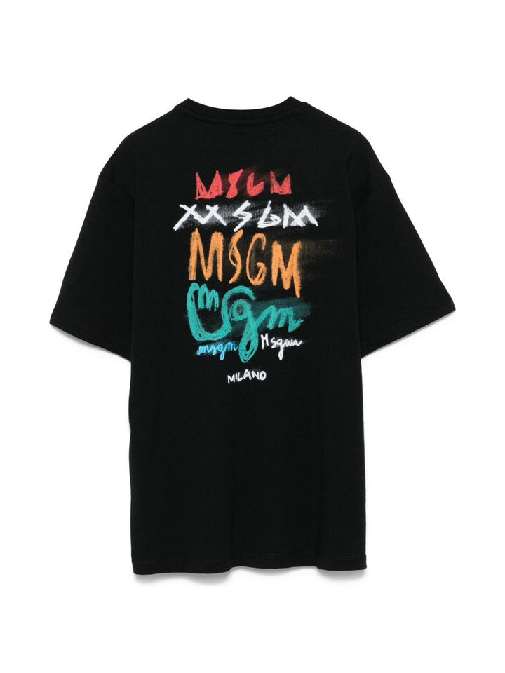T-shirt nera per bambino