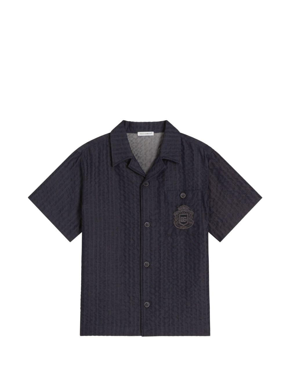 Camicia blu bambino L44S10LDD54 S9000 Dolce & Gabbana Kids 