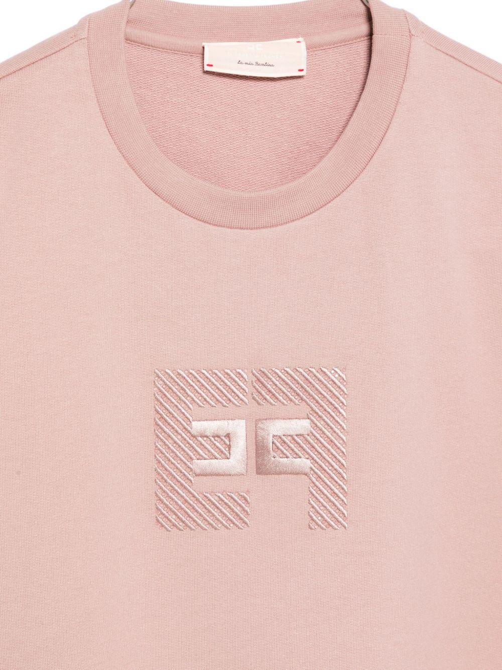 Felpa rosa vecchio per bambina EFFE1580FF002 C041 Elisabetta Franchi Kids 