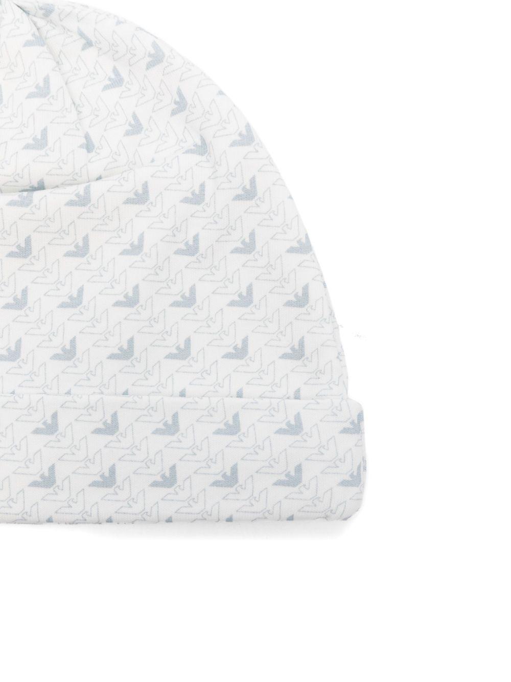 Cappello bianco per neonato EY000005AF10913 FB054 Emporio Armani Kids 