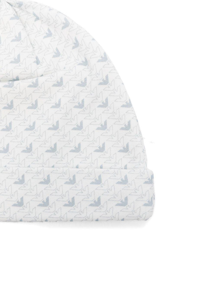 Cappello bianco per neonato EY000005AF10913 FB054 Emporio Armani Kids 