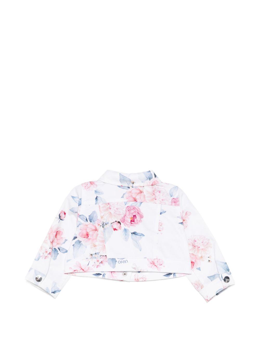 Giacca bianca/multicolor per neonata HA6001T1968 T9898 Liu Jo 