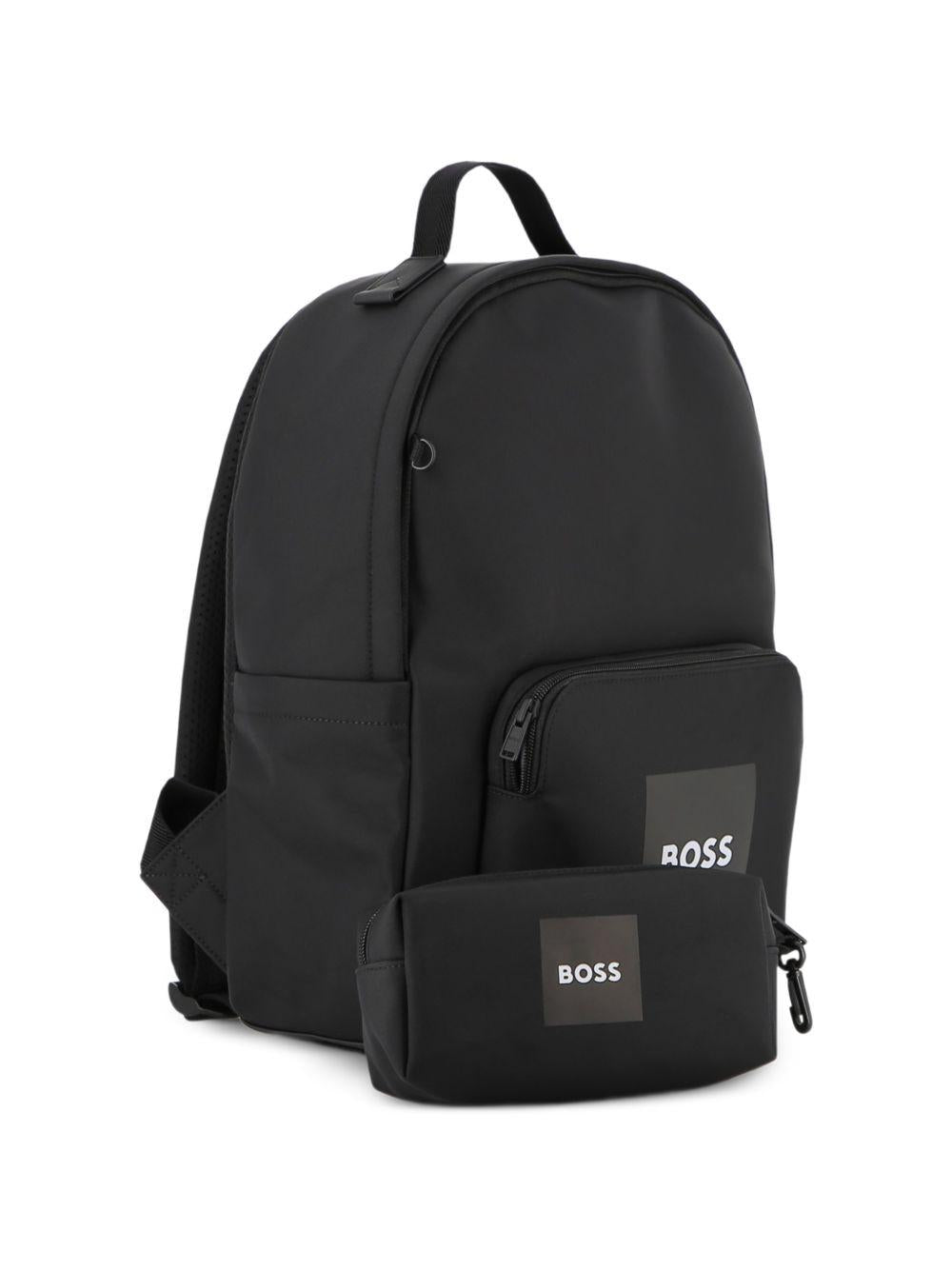 Zaino nero per bambino J53176 09B Boss Kids 